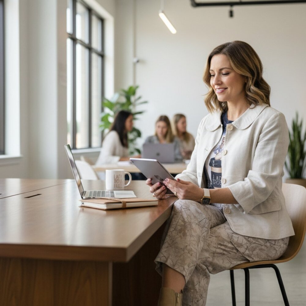 Cream Button Front Jacket - image 1